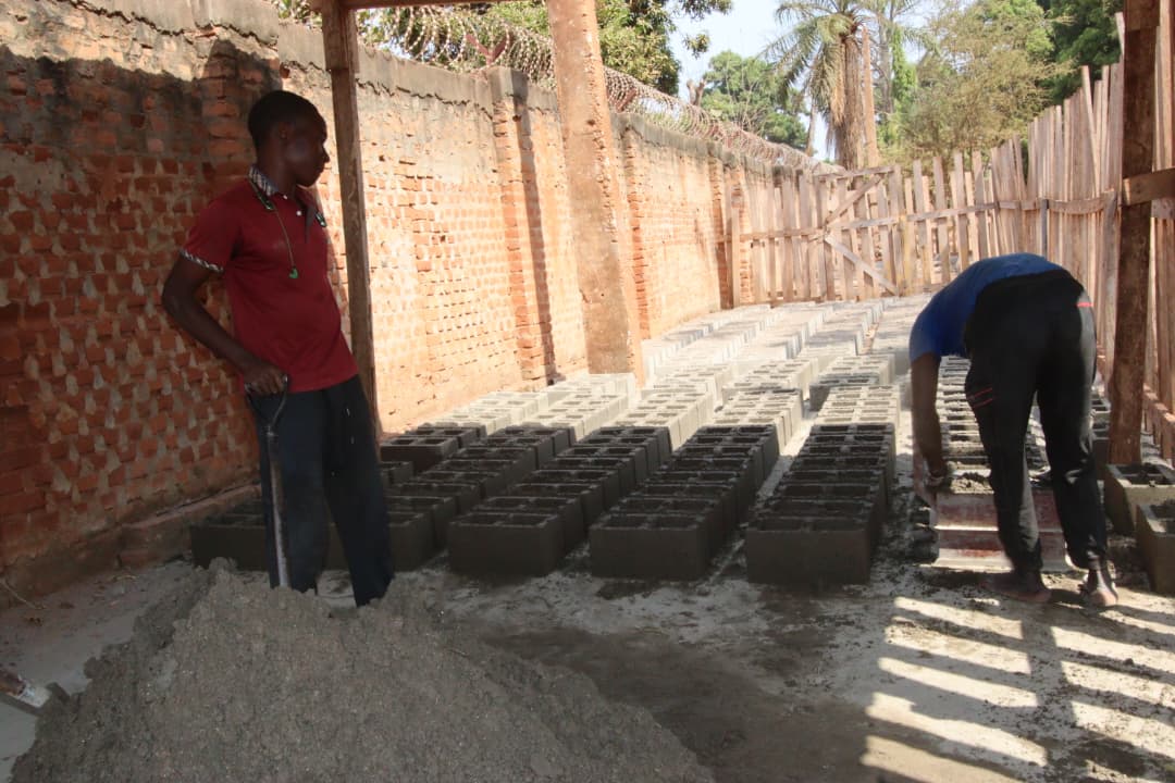 Ventilator brick production workshop in Yambio