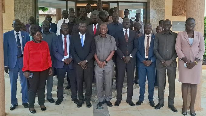 The Directors and the stakeholders of the ministry of mining pose for group photo (credit Jenifer James)